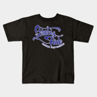 Scratch & Ride Brand (Dark Blue Logo) Kids T-Shirt